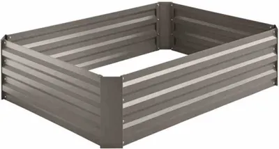 Produktbild von SIENA GARDEN Metall-Hochbeet grau, 120 x 90 x 30 cm