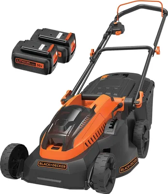 Produktbild von Black & Decker CLM3825L2-QW, Schieberasenmäher, 600 m², 38 cm, 3 cm, 8 cm, Rotorblätter