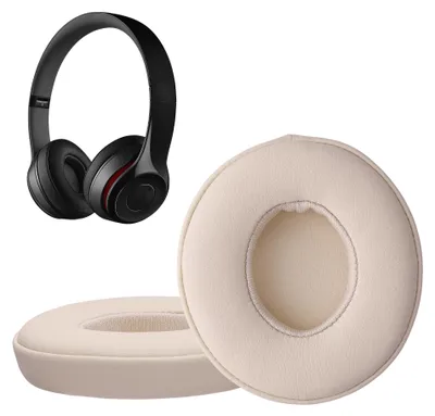 Produktbild von kwmobile 2x Ohr Polster für Beats Solo 2 Wireless / Solo 3 Wireless Ohrpolster - Ersatz Ohrpolster - Kopfhörer Ersatzteile - Kopfhörer Ersatzpolster