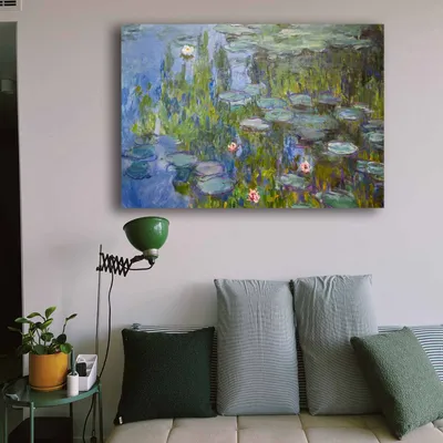 Produktbild von Wallity, 70100MONET016- CLD1149, Bunt, Leinwandbilder, 70 x 100 cm, 100% Leinwand