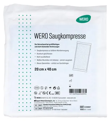 Produktbild von WERO Saugkompresse 20 x 40 cm, steril