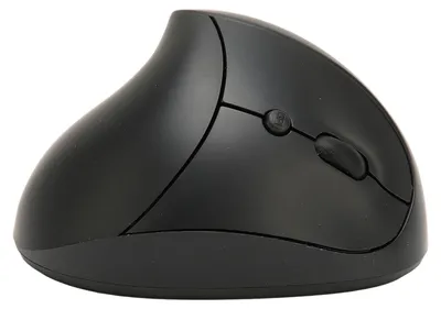 Obrázok produktu pre Bezdrôtová vertikálna myš 2,4 GHz, presné ovládanie, 800 dpi, 1600 dpi, 2400 dpi, ergonomický dizajn, bezdrôtová myš pre domácu kanceláriu, čierna