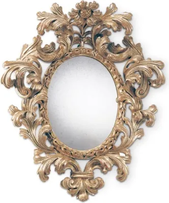Produktbild von Casa Padrino Luxus Barock Spiegel Antik Gold - Ovaler italienischer Barockstil Wandspiegel mit antikem Spiegelglas - Luxus Möbel im Barockstil - Barock Möbel - Luxus Qualität -  Italy
