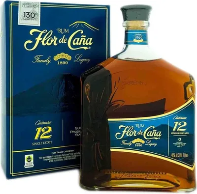 Produktbild von Flor de Cana 12 Years + Box 1000ml 40% Vol.