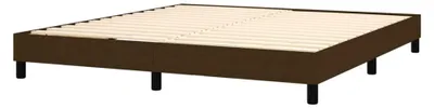 Produktbild von Boxspringbett mit Matratze Dunkelbraun 160x200 cm Stoff Polsterbett