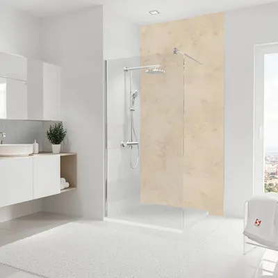 Produktbild von Duschrückwand SCHULTE DecoDesign Steinoptik Kalkstein hell 255 x 125 cm D1902225 604
