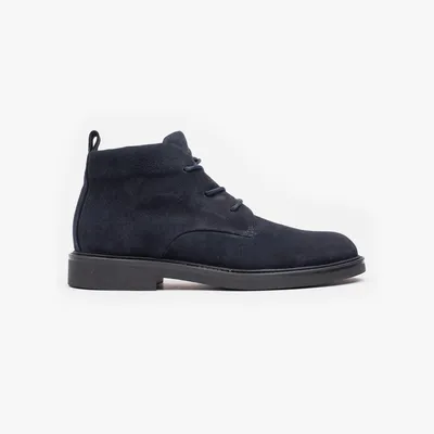 Produktbild von Hinson Beatenberg Chukka-Stiefel für Herren, marineblau, aus Wildleder