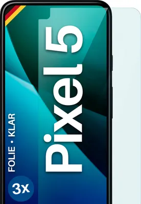 Produktbild von moex® 3x Schutzfolie kompatibel mit Google Pixel 5 - Displayschutzfolie dünn Folie, Klar