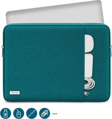 Immagine prodotto di Custodia protettiva per laptop da 13 pollici, verde-blu scuro