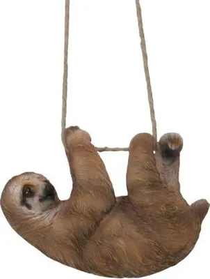 Produktbild von Dekofigur Faultier hängend 17,5 x 13 cm braun