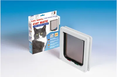 Produktbild von Karlie - 4-Way Locking Cat Flap - White, 500718