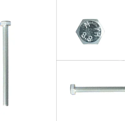 Produktbild von Sechskantschrauben verzinkt M8 x 100 mm - 100 Stück