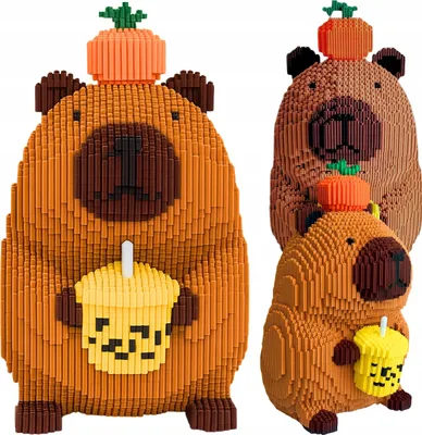 Produktbild von Capybara Shake Bausteine Baukasten Figur GROSS 3900 Teile