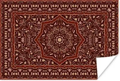 Produktbild von MuchoWow® Poster Persischer Teppich - Teppich - Mandala 60x40 cm - Schlafzimmerdekoration