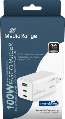 Produktbild von MediaRange MRMA123, Drinnen, AC, 20 V, Weiß