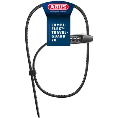 Immagine prodotto di ABUS Combiflex TravelGuard 70 - lucchetto a combinazione flessibile e leggero per bagagli, caschi, passeggini o sci - raggio di chiusura di 72 cm - antiruggine