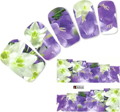 Produktbild von Tattoo Nail Art Blumen Aufkleber Nagel Sticker