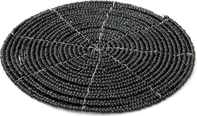 Image de Dessous de verre perles noir 10x10x1cm