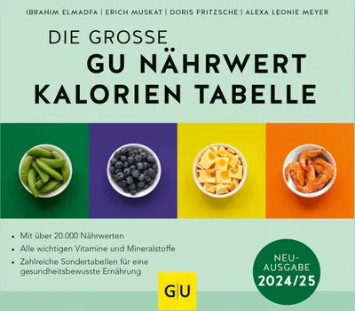 Produktbild von Die große GU Nährwert-Kalorien-Tabelle 2024/25