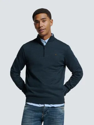 Produktbild von Pullover Half Zip 2 Coloured Melange