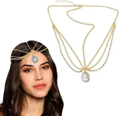 Zdjęcie produktu dla Złota biżuteria z naszyjnikiem w stylu boho