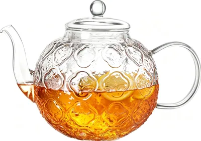 Teekanne 1500 ml mit Teesieb, Borosilikatglas, durchsichtig