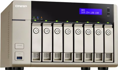 Produktbild von QNAP TVS-863+-16G, NAS, Tower, 16 GB, DDR3L, QNAP Turbo System, Gold