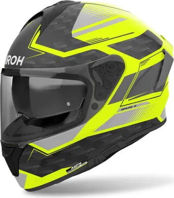Produktbild von Integralhelm Crosshelm Schutzhelm AIROH Spark 2 Zenith Schwarz Gelb Größe XL