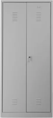 Produktbild von Garderobenspind Camel | 2-Fächer & 1-Schloss| HxBxT 180x80x50 cm | Zylinderschloss | Grau