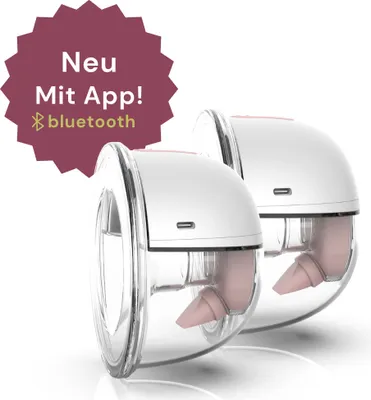 Produktbild von Youha – Gen 2 Doppelte kabellose Milchpumpen mit App, kabellose Milchpumpen, BPA-frei – 22 mm und 24 mm