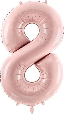 Zdjęcie produktu dla Balon fol.Cyfra 8 72cm j.róż 34464