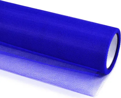 Produktbild von Glatter Tüll, Marineblau, 15 cm x 9 m, 1 Stk.
