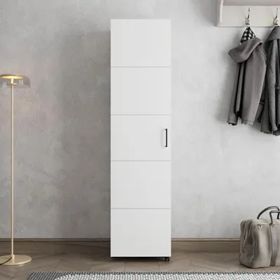 Immagine prodotto di Visby - Scarpiera, 46x33x185h cm Bianco Crema, 10 Ripiani