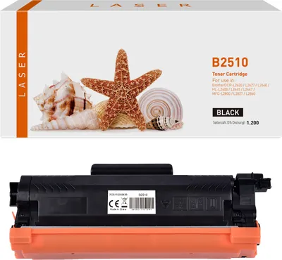 Produktbild von black Toner 3.6-TN2510 kompatibel mit Brother TN-2510 [ 2510 ]  Seiten: 1.200