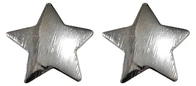 Produktbild von 1 Paar Haarnadeln, fünfzackige Sternform, Haarspangen mit Metallstruktur, seitliche Pony-Haarnadeln, farbecht