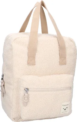 Immagine prodotto di Zaino Kidzroom - Zaino per bambini in tessuto orsetto con tasca frontale Beige