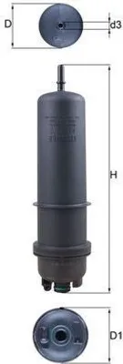 Image de MAHLE Filtre à carburant BMW (taille : 1 pièce)