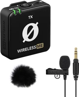 Produktbild von Rode Wireless ME TX Modul mit Lavalier GO und Windschutz