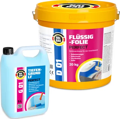 Zdjęcie produktu dla Zestaw do Hydroizolacji Folia w płynie 20kg Grunt 5L HALBAU SETH43