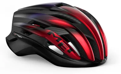Produktbild von MET Trenta 3K Carbon MIPS, Red Iridescent, Glossy, Gr. S, 52-56 cm