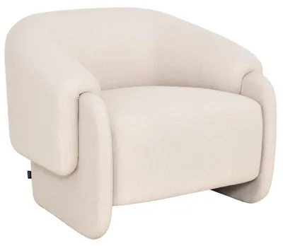 Image de Selsey Balisty – Fauteuil relax en velours facile d'entretien, crème