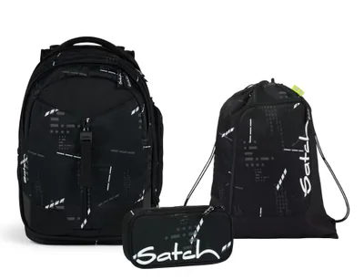 Produktbild von Satch Schulrucksack-Set MATCH Ninja Matrix, Mäppchen + Sportbeutel