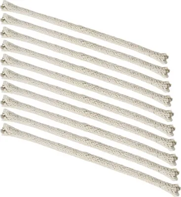 Produktbild von 10 X 12cm Runddocht Ca. 6mm Ghee Lampe Petroleumlampe Baumwolledocht 1239