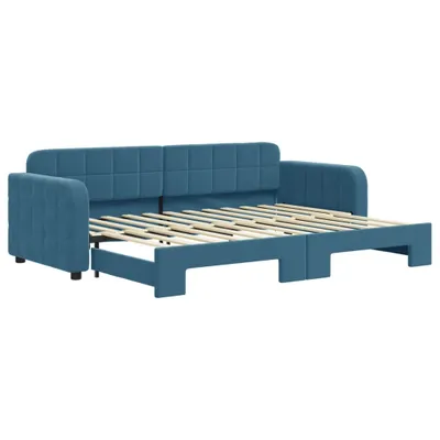Immagine prodotto di vidaXL Letto da giorno allungabile blu 80x200 cm in velluto