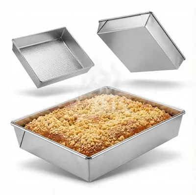 Produktbild von Rechteckiges Backblech 30x25 cm aus verzinktem Stahl