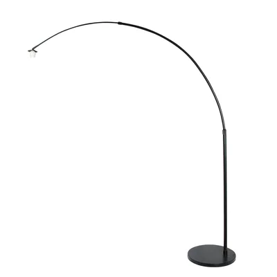 Produktbild von Steinhauer Stehleuchte Sparkled Light 1-flammig Schwarz Matt 125-166x34cm