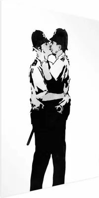 Produktbild von Posterpapier Poster - Kissing Coppers 60x90 cm Streetart h-C-0146-ao-a