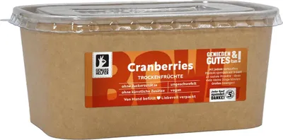 Produktbild von Cranberry getrocknet - aromatische Früchte mit Fruchtsaft, Cranberry, Cranberries, Cranberries getrocknet, 500g