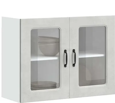 Obrázek produktu pro Kuchyňská nástěnná skříňka se skleněnými dvířky Kalmar kompozit