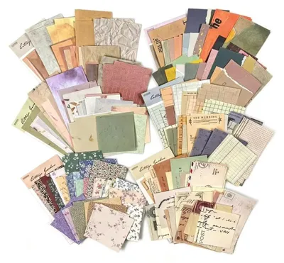 Obrázok produktu pre 360 kusov vintage kvetinového scrapbooking papiera pre kreatívne projekty